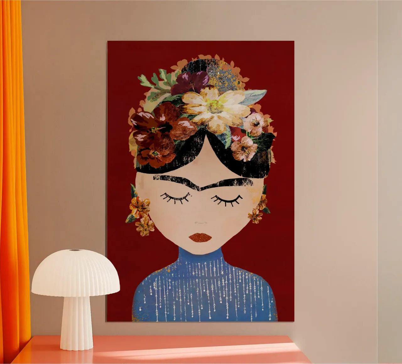 Frida (Christmas Edition) poster by treechild