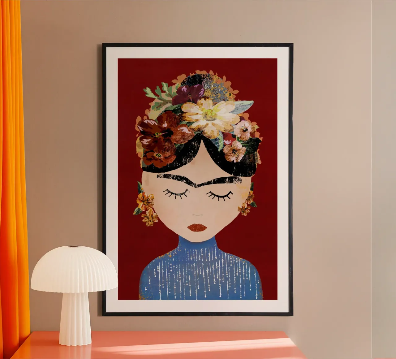 Frida (Christmas Edition) poster by treechild