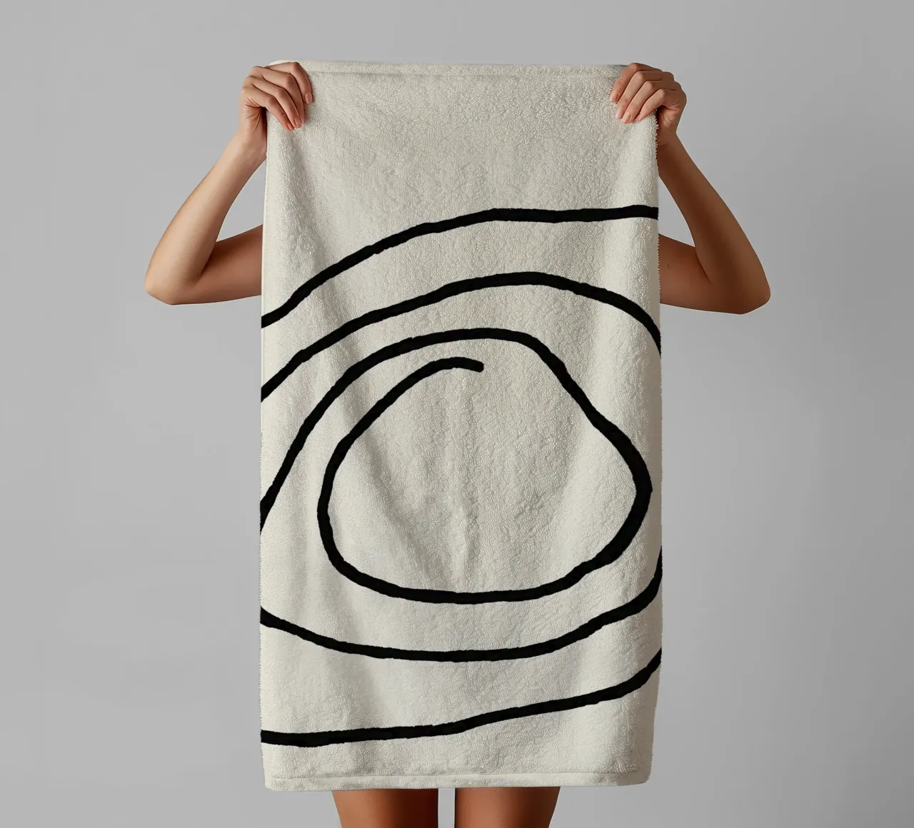 Echo Lines No 01 serviette de bain de treechild