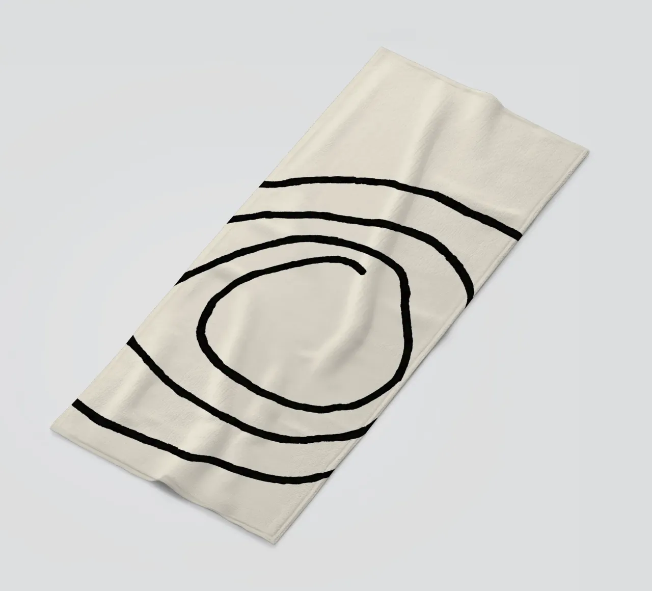Echo Lines No 01 toalla de playa de treechild
