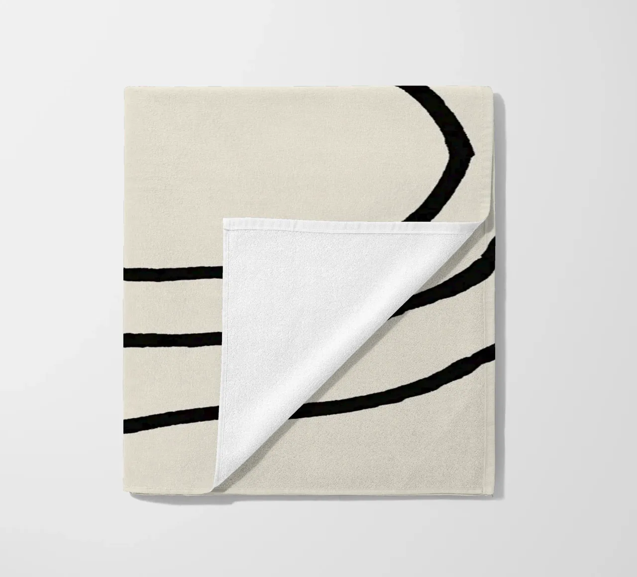 Echo Lines No 01 toalla de playa de treechild