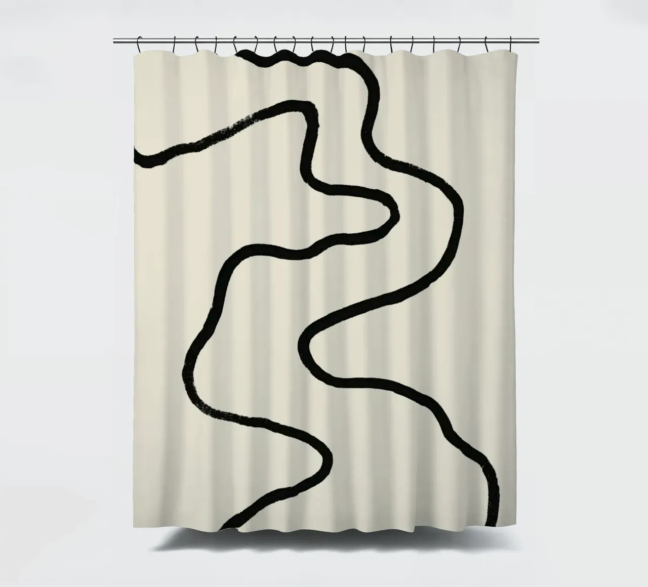 Echo Lines No 02 douchegordijn van treechild