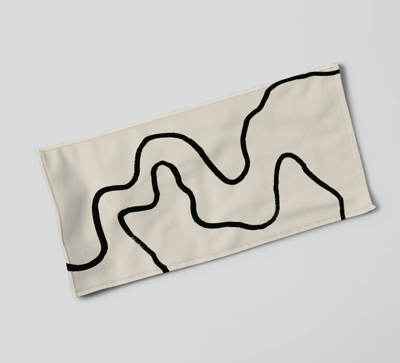 Echo Lines No 02 towel by treechild