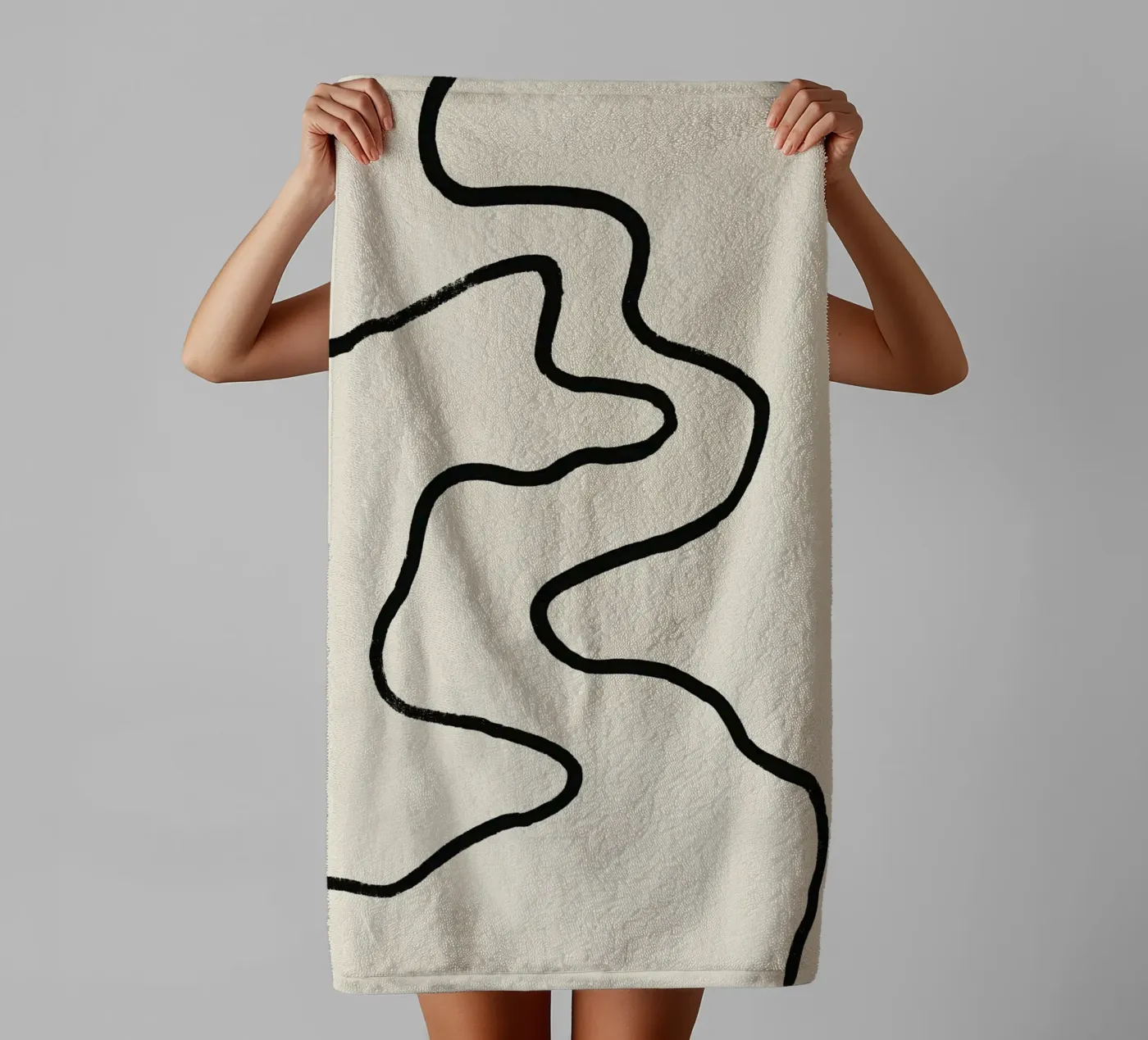 Echo Lines No 02 towel by treechild