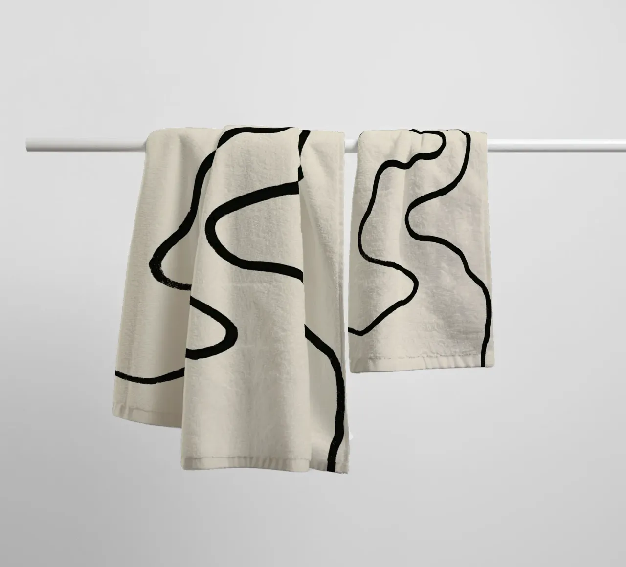 Echo Lines No 02 serviette de bain de treechild