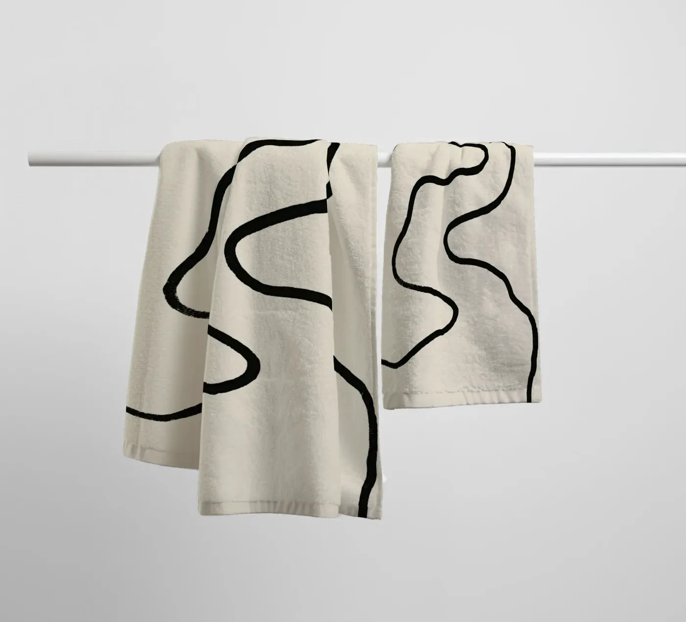 Echo Lines No 02 towel by treechild