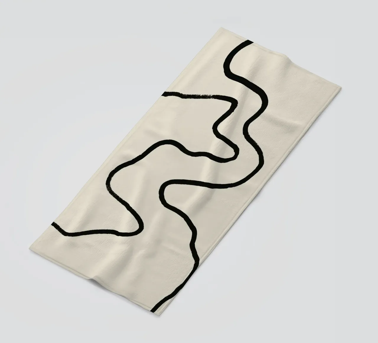 Echo Lines No 02 toalla de playa de treechild