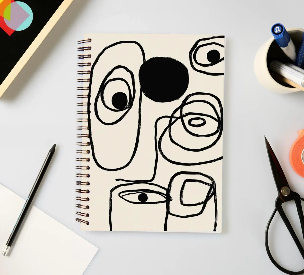 Echo Lines No 03 spiral notebook by treechild