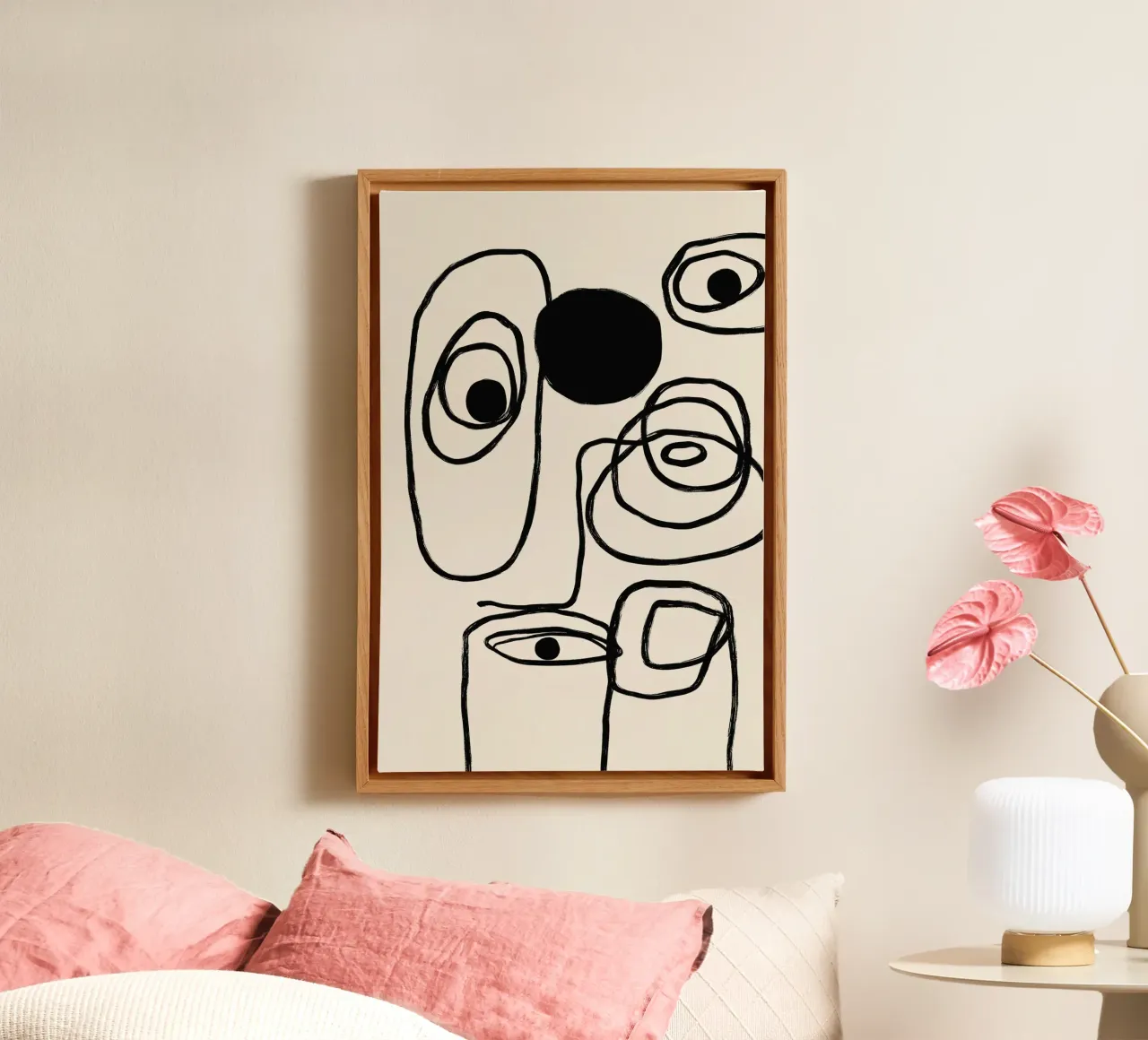 Echo Lines No 03 canvas by treechild