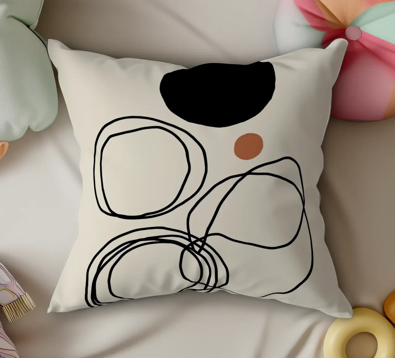 Echo Lines No 04 cuscino da treechild