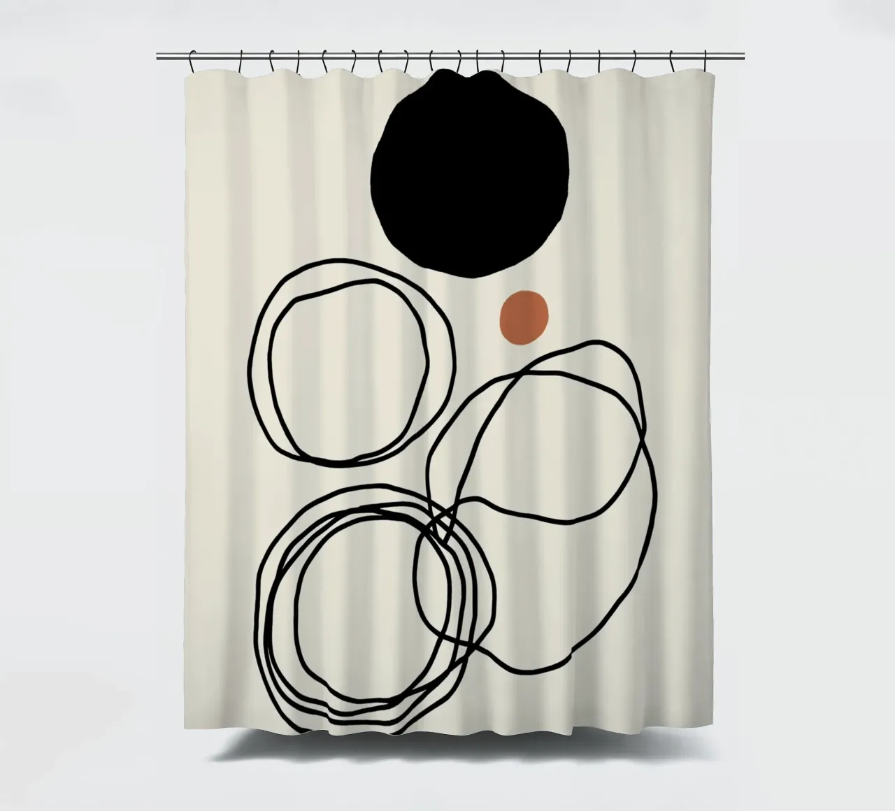 Echo Lines No 04 Duschvorhang von treechild