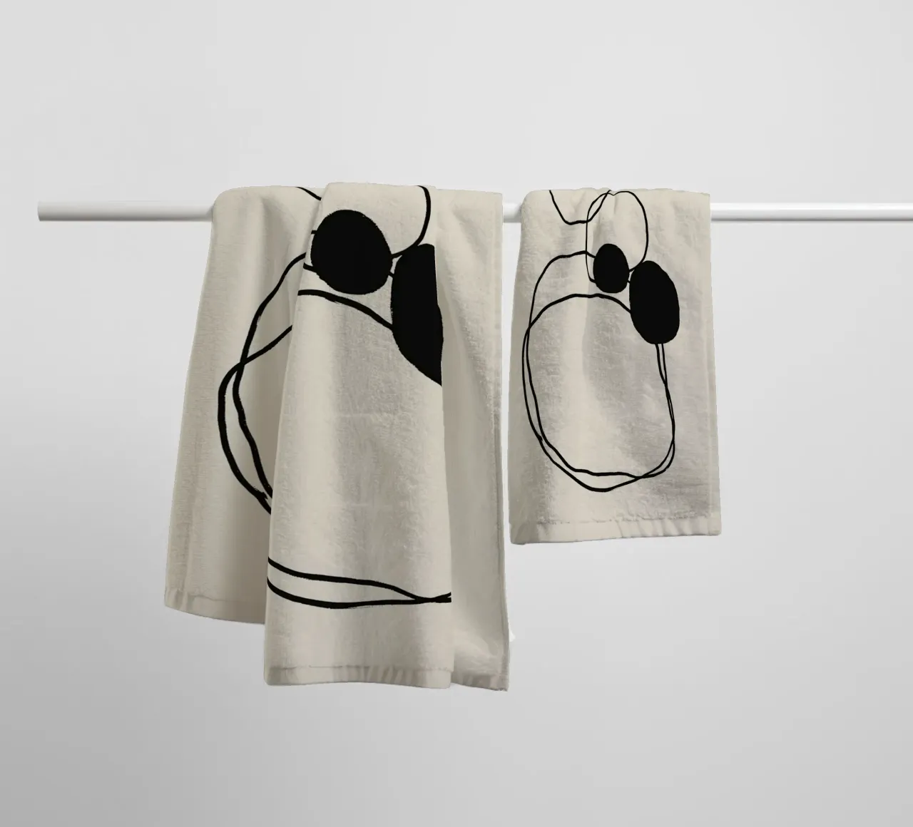 Echo Lines No 05 Handtuch von treechild