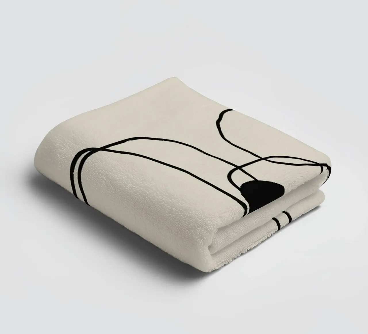 Echo Lines No 05 Handtuch von treechild
