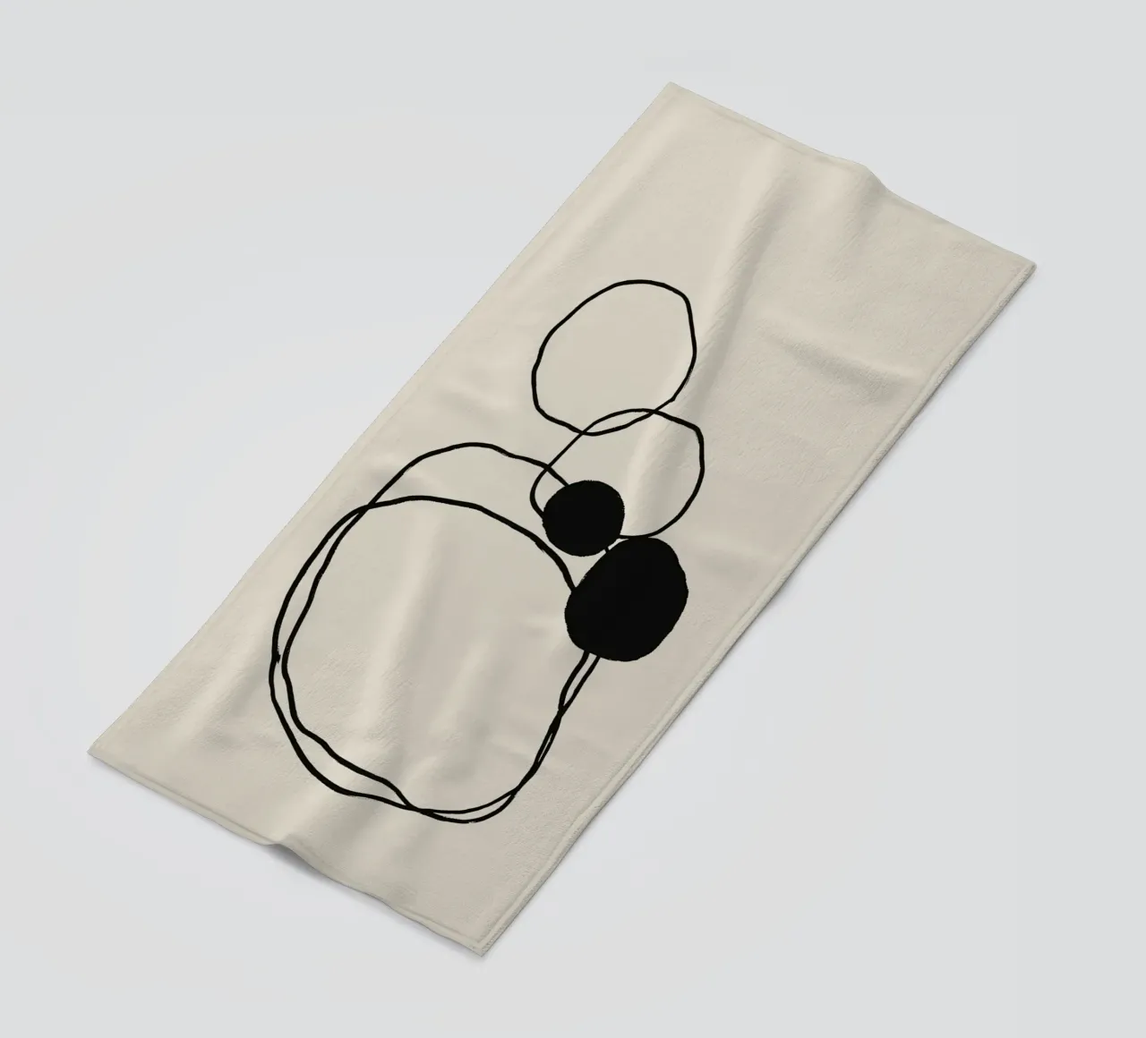 Echo Lines No 05 toalla de playa de treechild