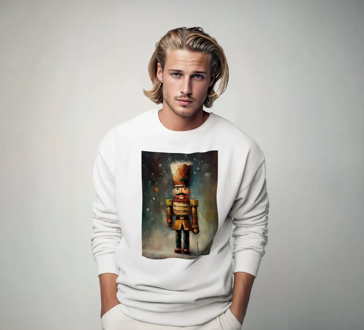 Nussknacker Soldat – Classic Nutcracker Art Print Sweatshirt von Cozy Vibes