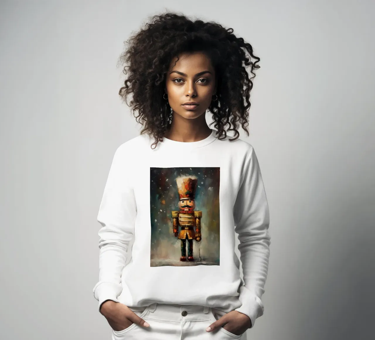 Nussknacker Soldat – Classic Nutcracker Art Print Sweatshirt von Cozy Vibes