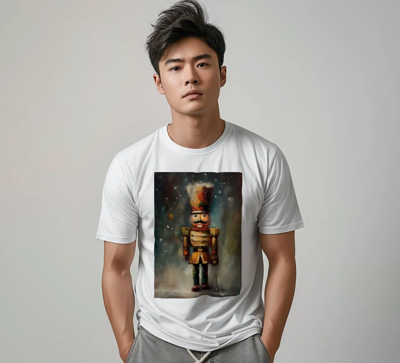 Nussknacker Soldat – Classic Nutcracker Art Print T-Shirt von Cozy Vibes