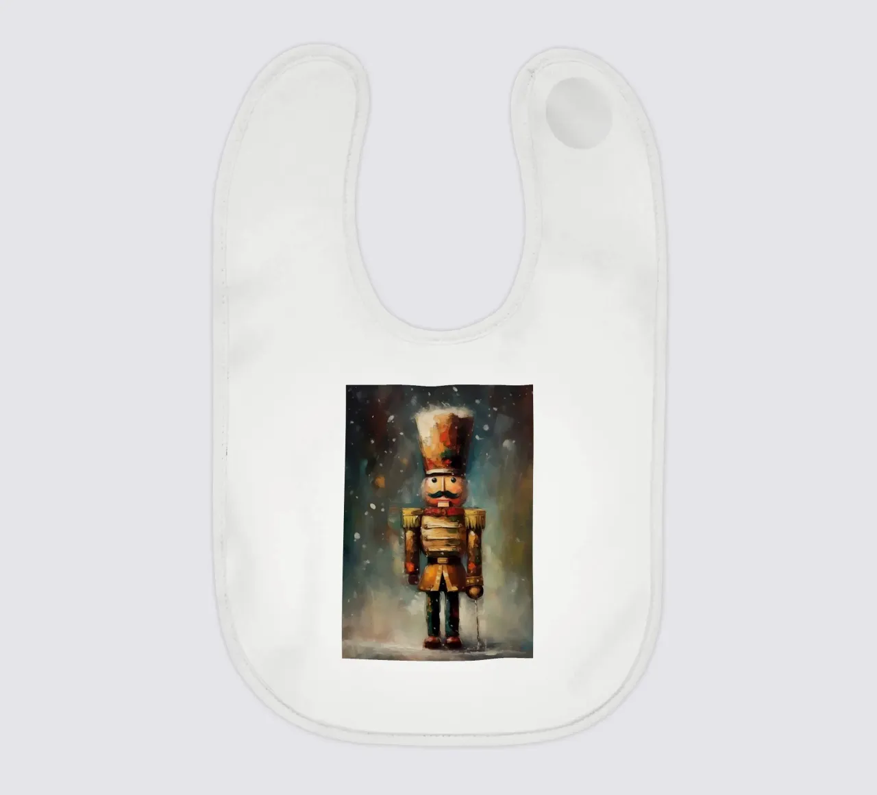 Nussknacker Soldat – Classic Nutcracker Art Print Babylätzchen von Cozy Vibes