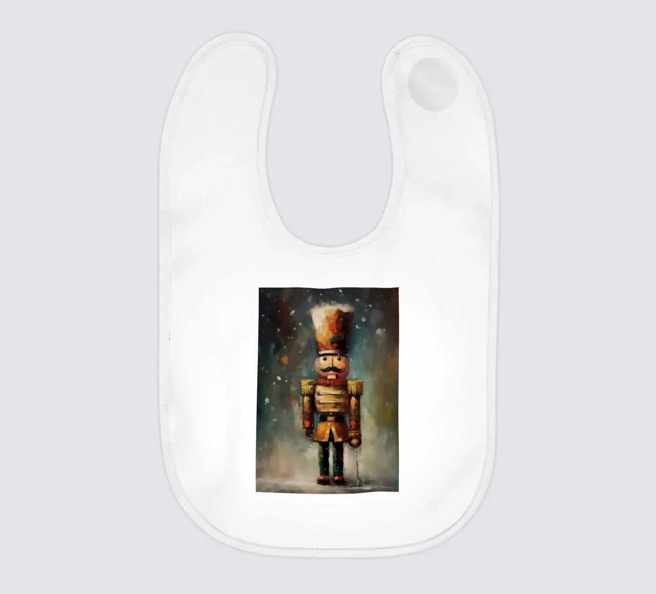 Nussknacker Soldat – Classic Nutcracker Art Print Babylätzchen von Cozy Vibes
