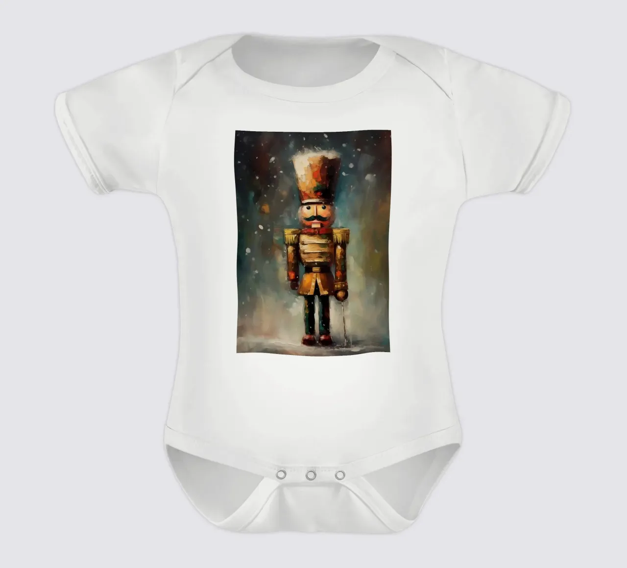 Nussknacker Soldat – Classic Nutcracker Art Print Kurzarm Babybody von Cozy Vibes