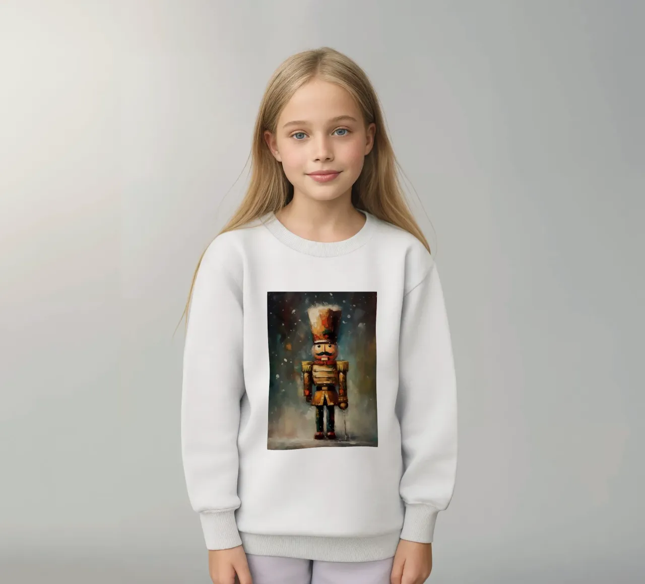 Nussknacker Soldat – Classic Nutcracker Art Print Kinder Sweatshirt von Cozy Vibes