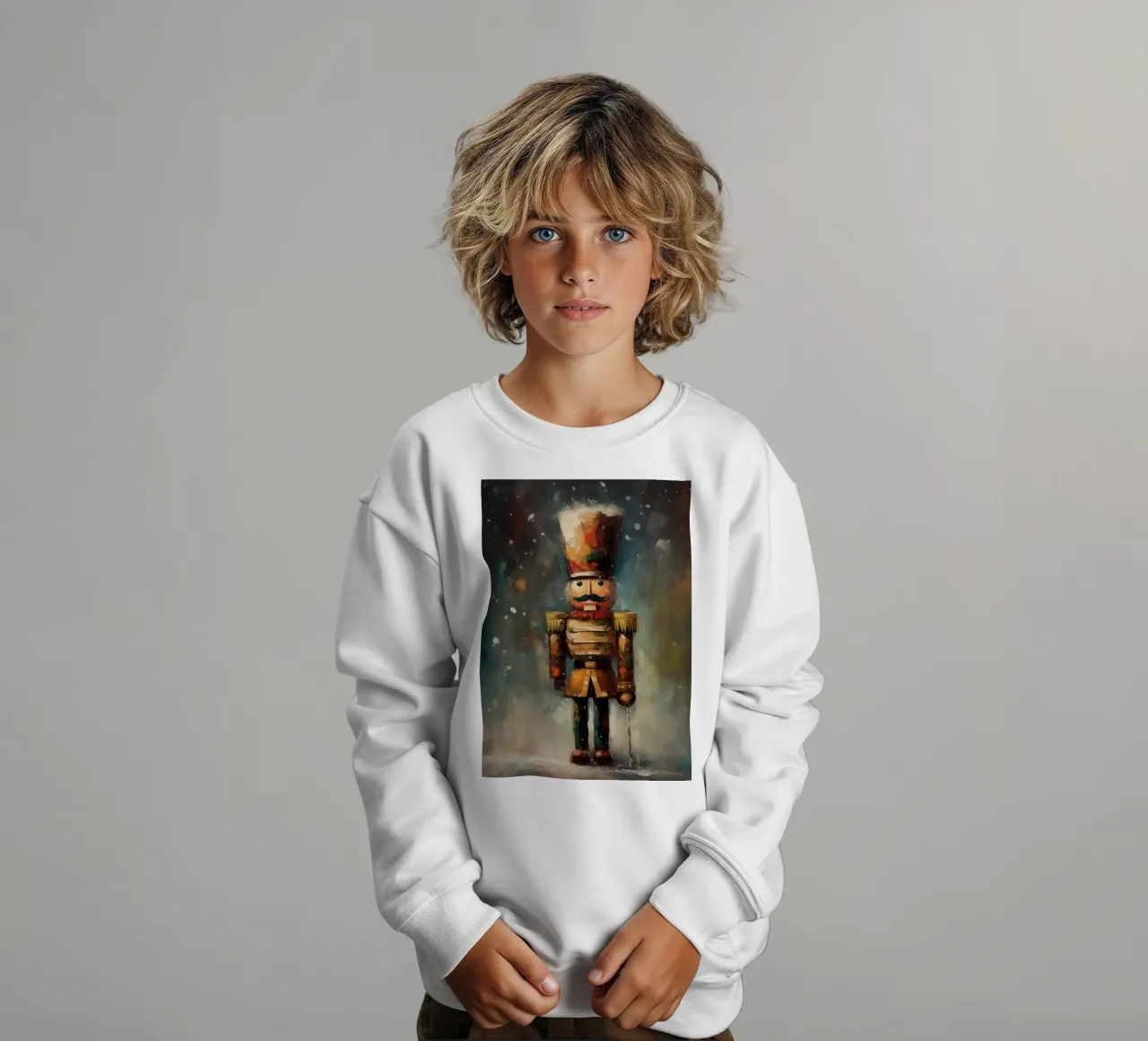 Nussknacker Soldat – Classic Nutcracker Art Print Kinder Sweatshirt von Cozy Vibes