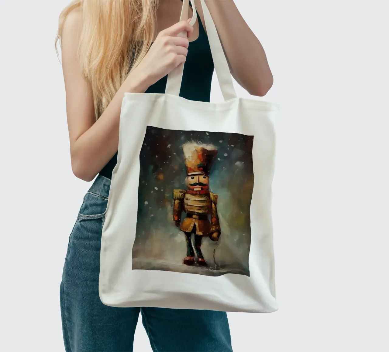 Nussknacker Soldat – Classic Nutcracker Art Print Jutebeutel von Cozy Vibes