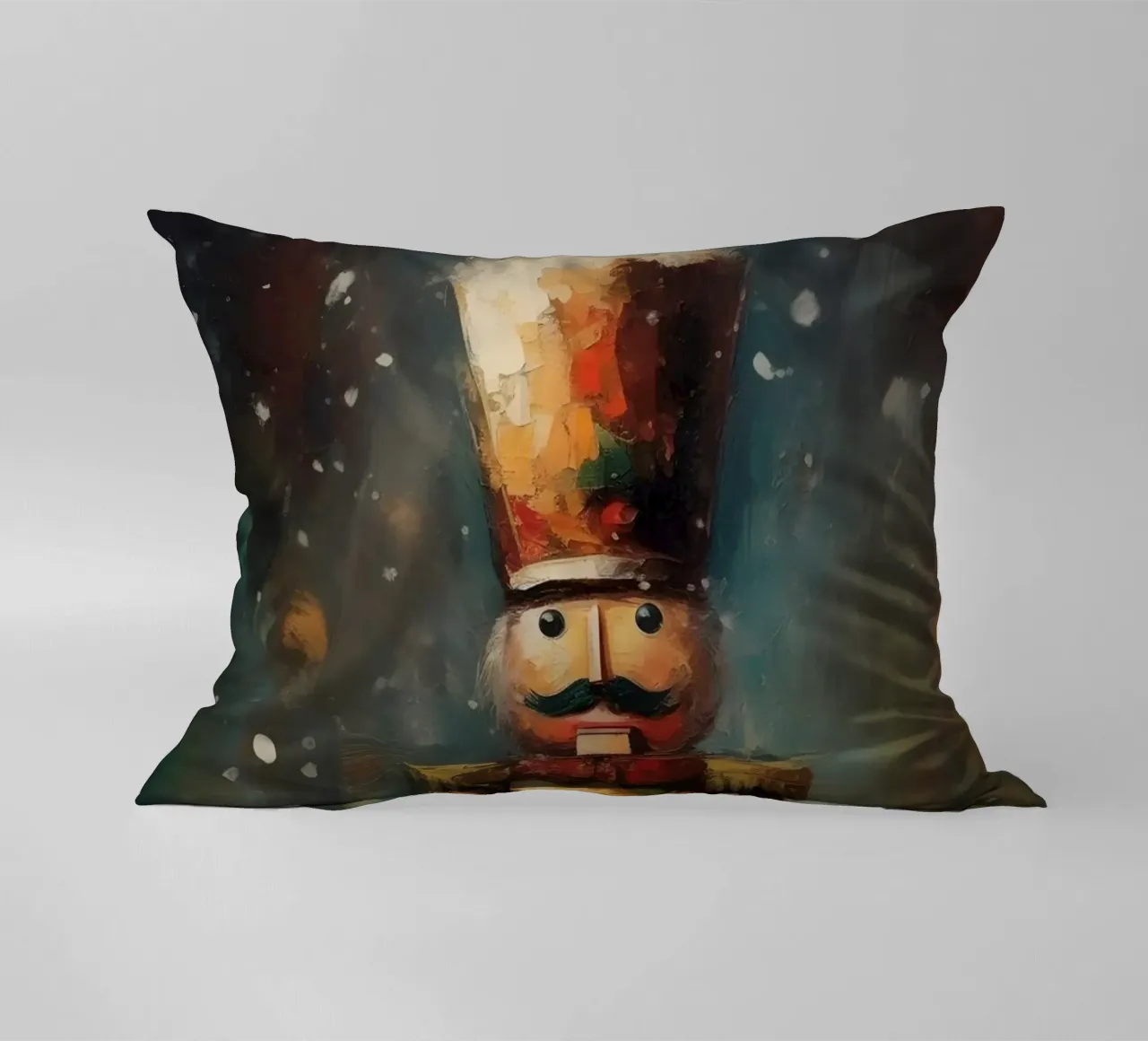 Nutcracker Soldier - Classic Nutcracker Art Print decorative cushion by Cozy Vibes