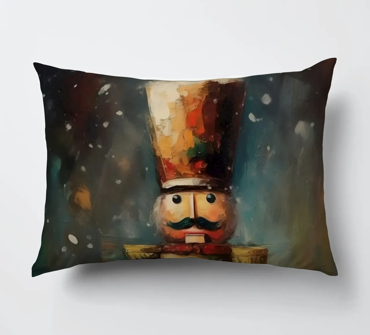 Nutcracker Soldier - Classic Nutcracker Art Print decorative cushion by Cozy Vibes
