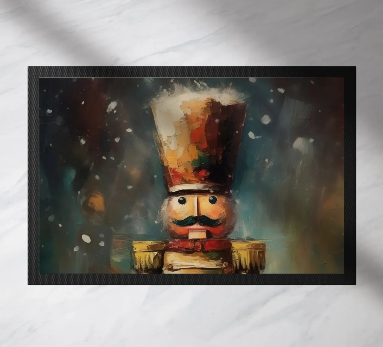 Nutcracker Soldier - Classic Nutcracker Art Print doormat by Cozy Vibes