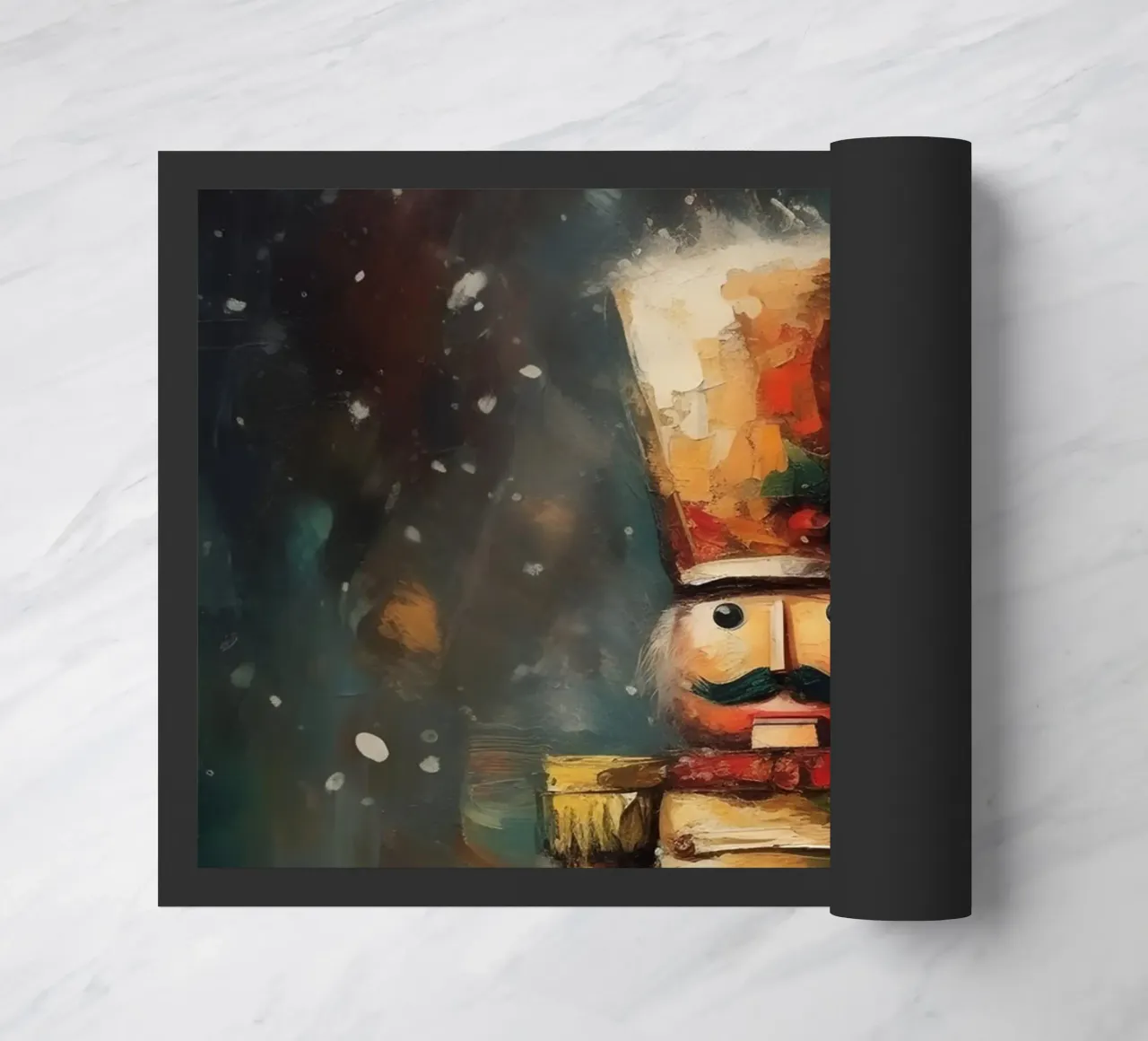 Nutcracker Soldier - Classic Nutcracker Art Print doormat by Cozy Vibes