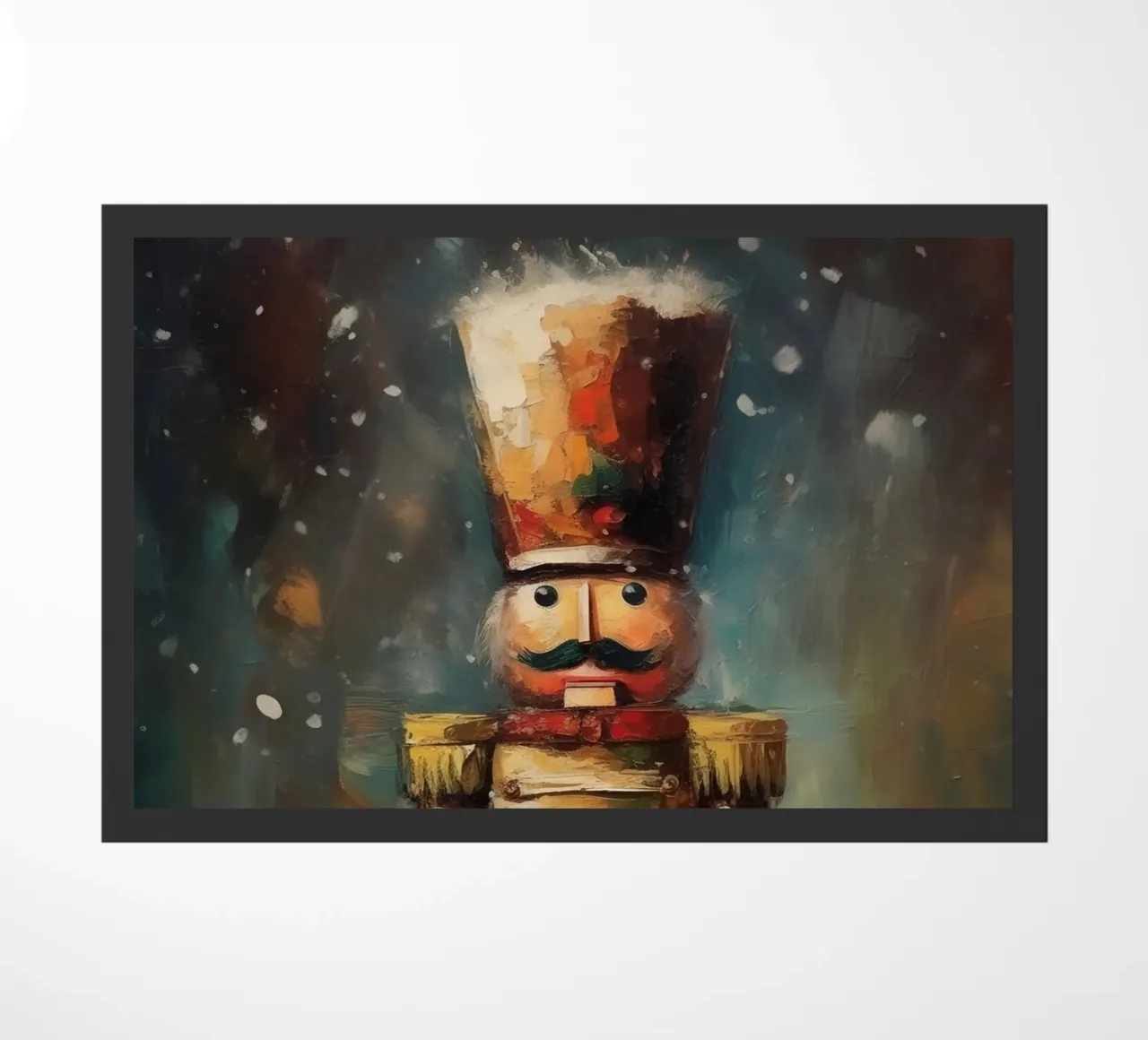 Nutcracker Soldier - Classic Nutcracker Art Print doormat by Cozy Vibes