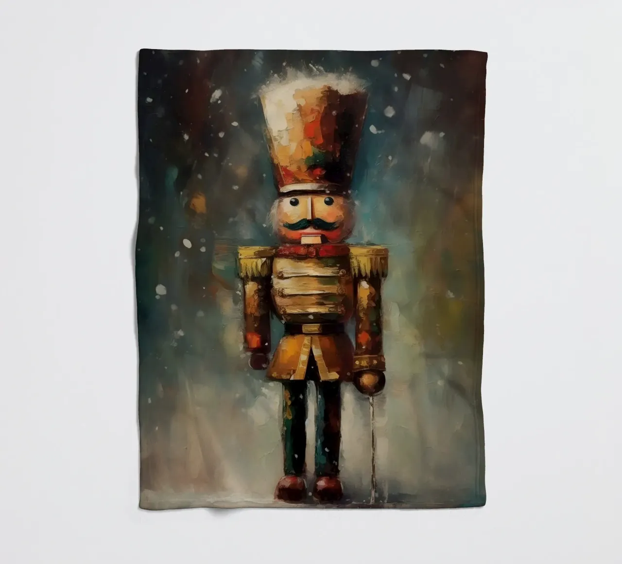 Nussknacker Soldat – Classic Nutcracker Art Print Fleecedecke von Cozy Vibes