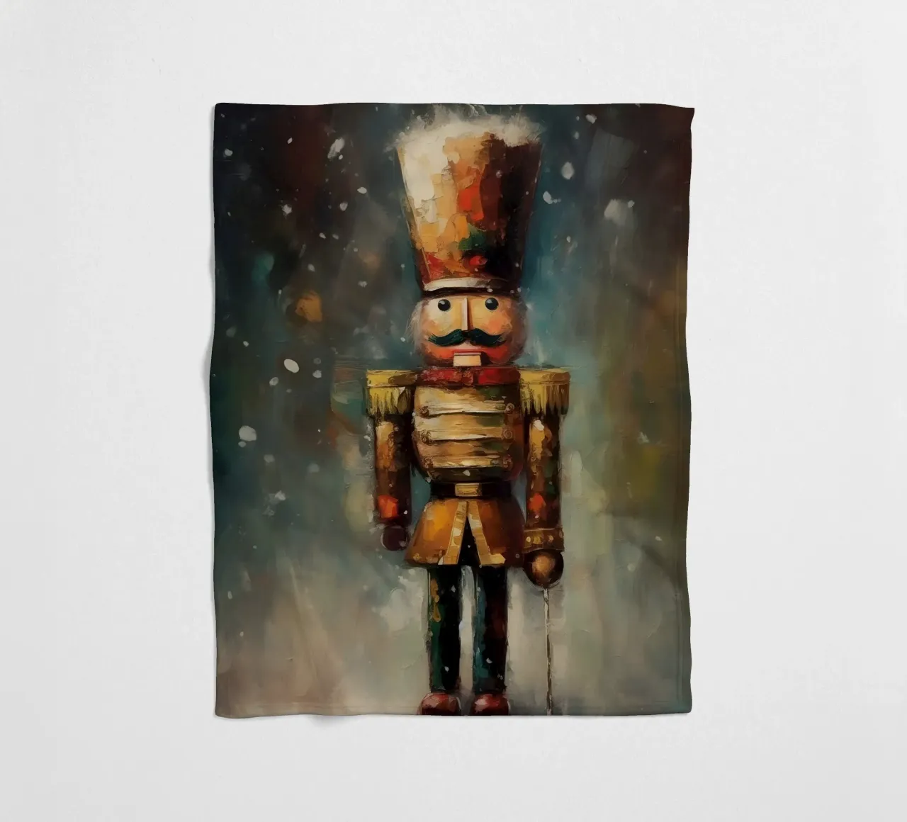 Nussknacker Soldat – Classic Nutcracker Art Print Fleecedecke von Cozy Vibes