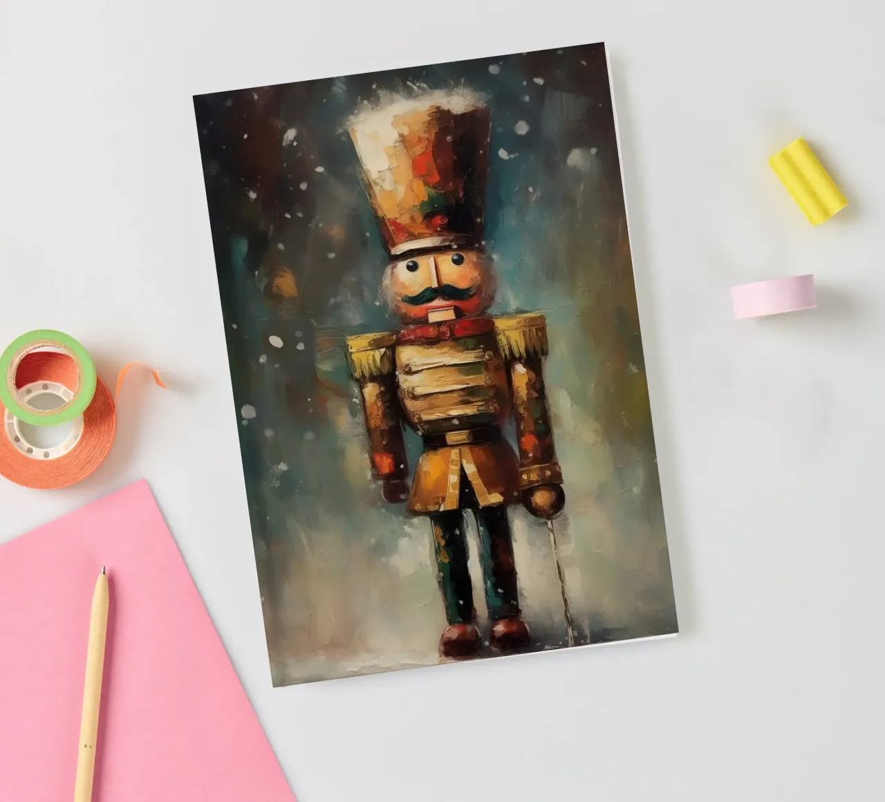 Nutcracker Soldier - Classic Nutcracker Art Print notebook by Cozy Vibes