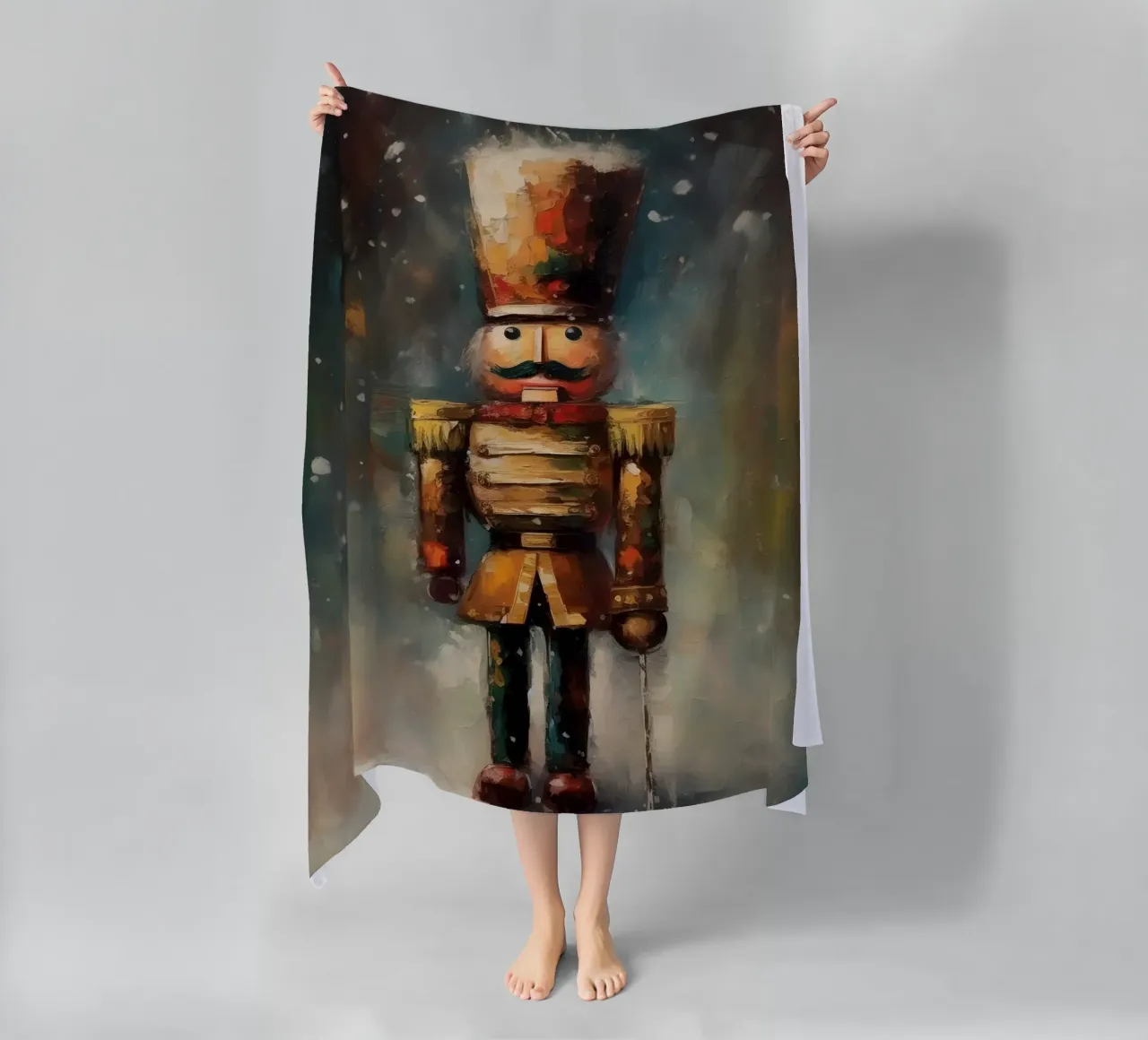 Nussknacker Soldat – Classic Nutcracker Art Print Strandtuch von Cozy Vibes