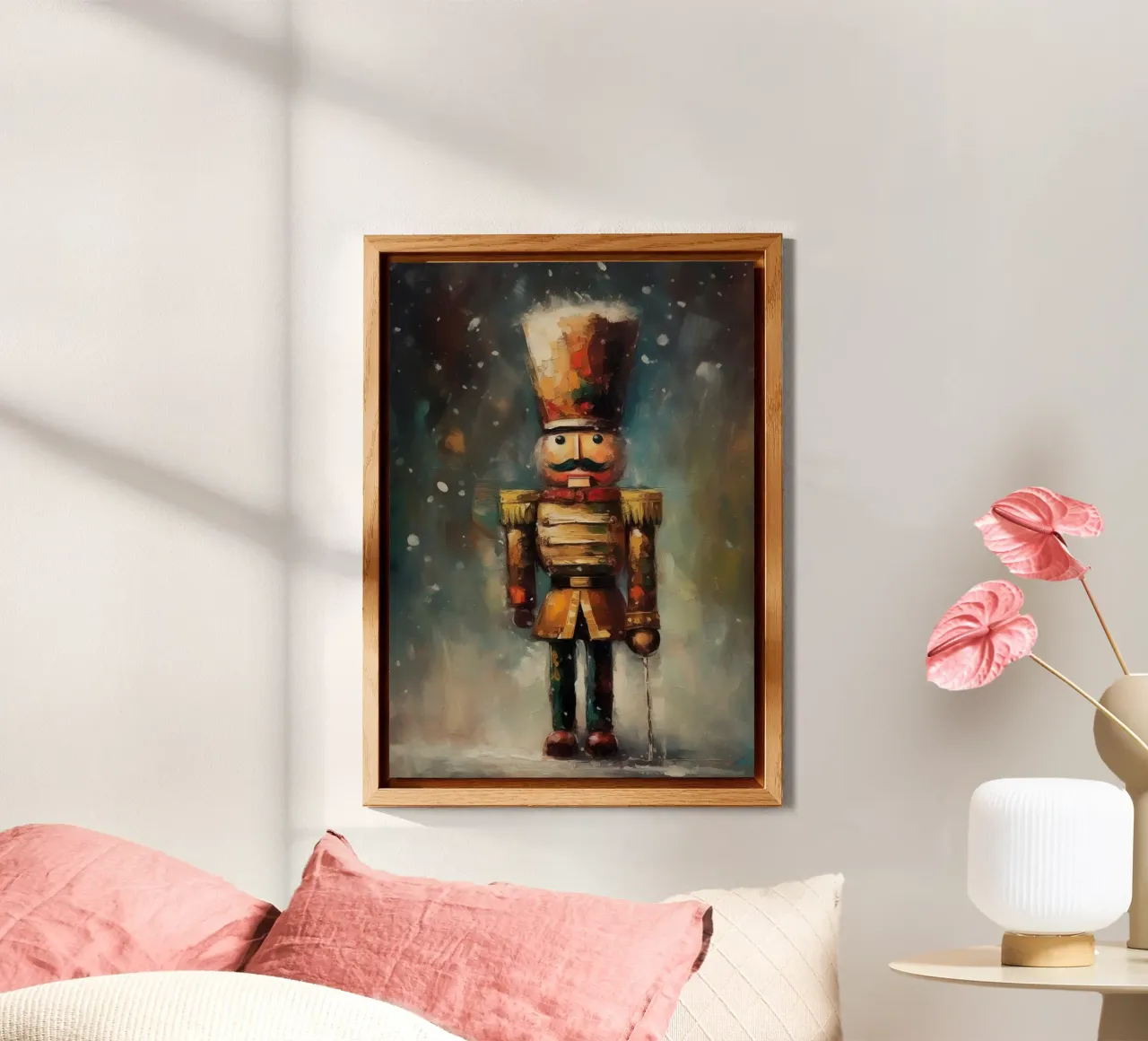 Nussknacker Soldat – Classic Nutcracker Art Print Alu-Dibond von Cozy Vibes