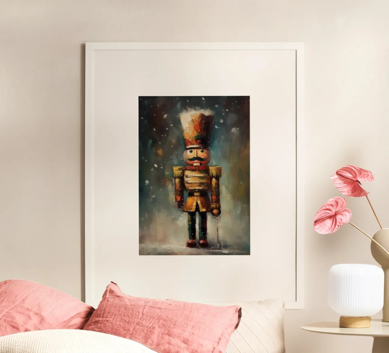Nussknacker Soldat – Classic Nutcracker Art Print Hahnemühle von Cozy Vibes