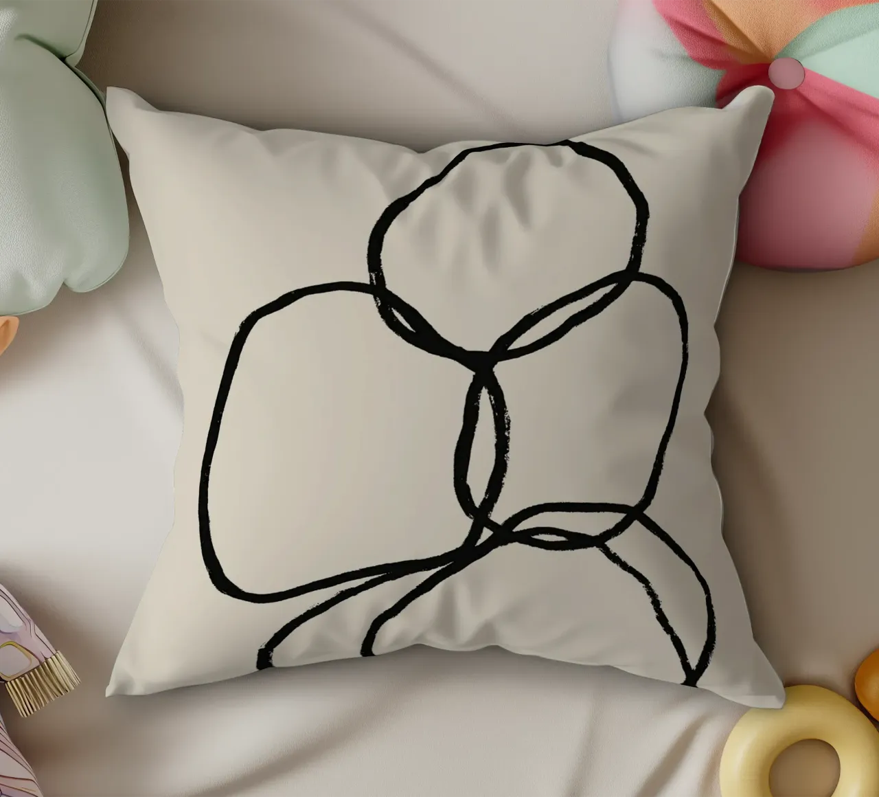 Echo Lines No 06 kussen van treechild