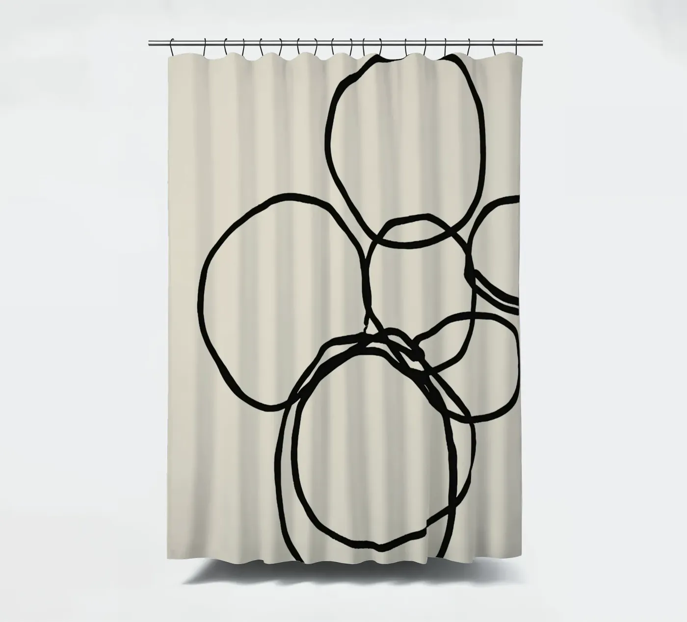 Echo Lines No 09 shower curtain by treechild
