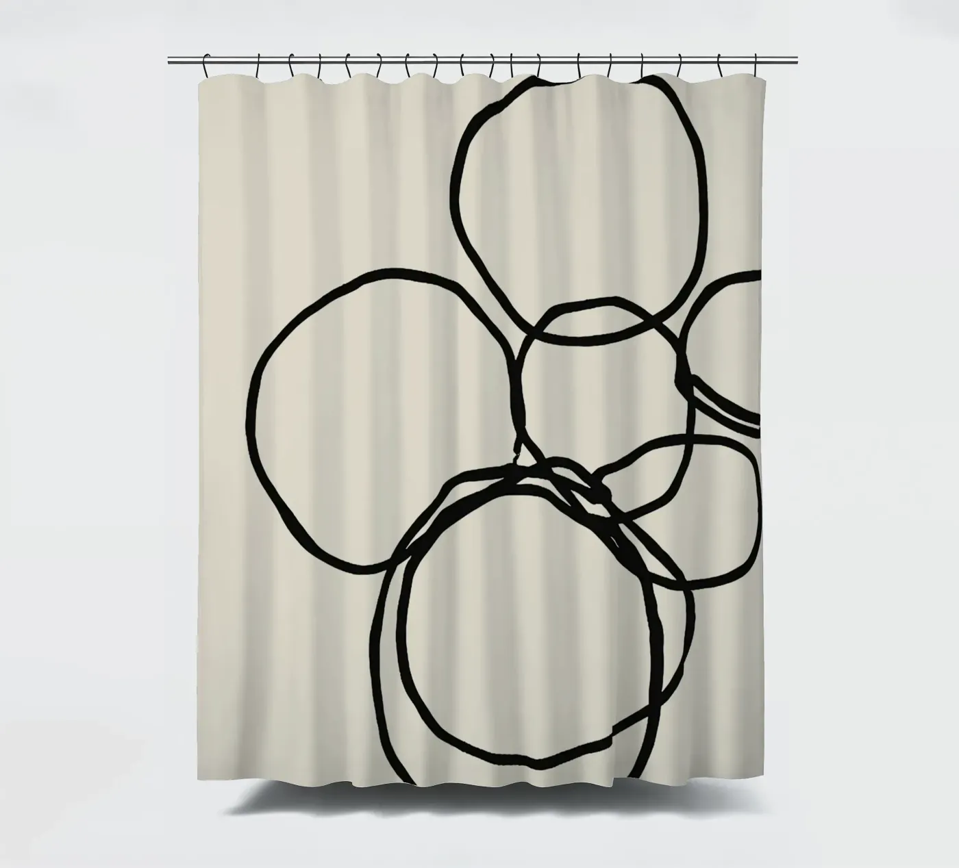 Echo Lines No 09 shower curtain by treechild