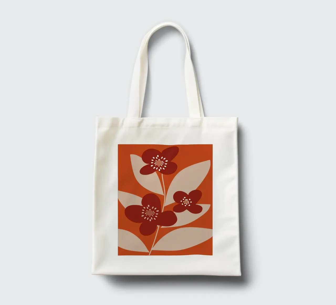 Minimal Flower Branch borsa in juta da MirimoDesign