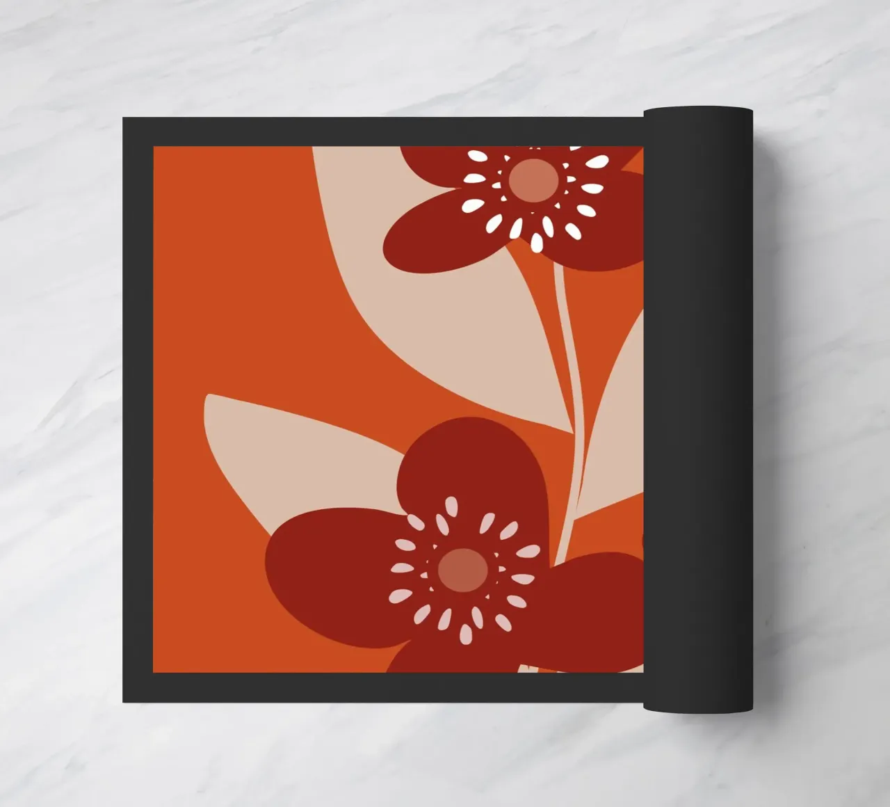Minimal Flower Branch zerbino da MirimoDesign