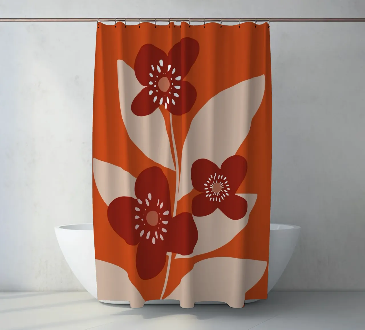 Minimal Flower Branch tenda da doccia da MirimoDesign