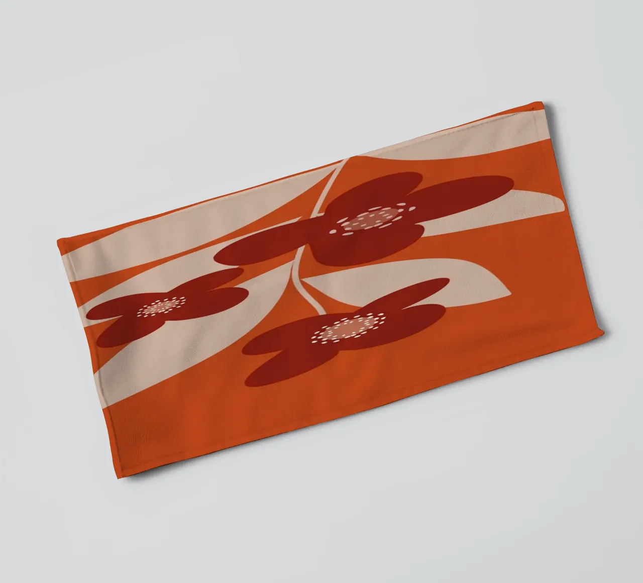 Minimal Flower Branch Handtuch von MirimoDesign