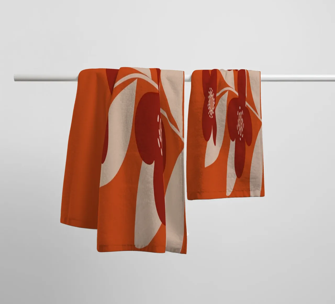 Minimal Flower Branch Handtuch von MirimoDesign