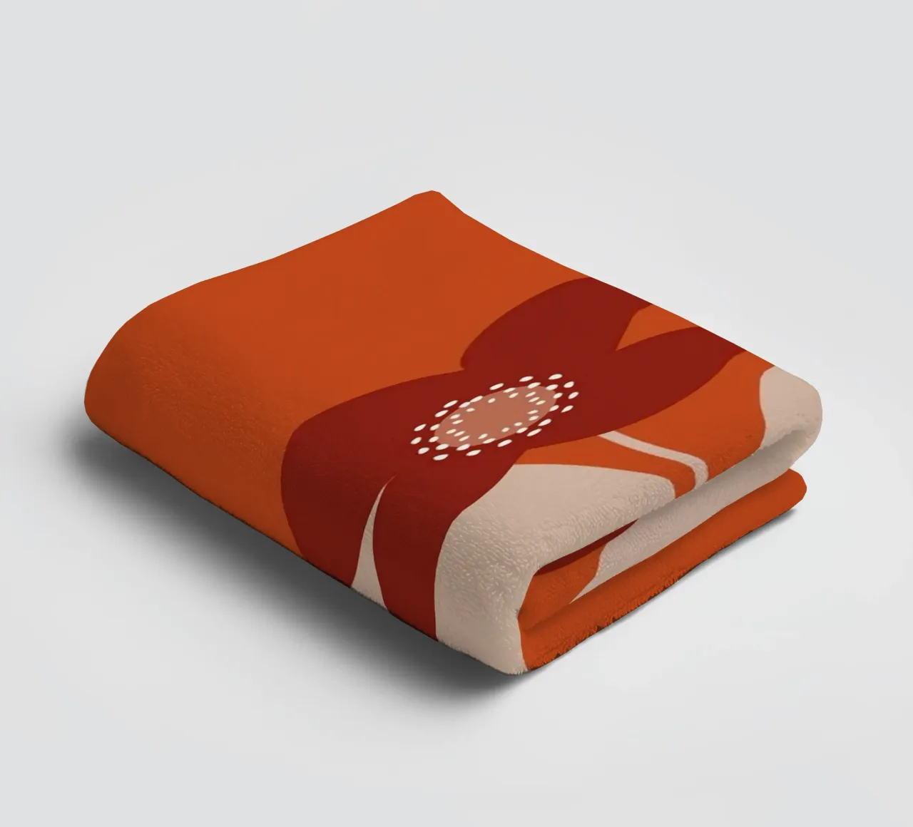 Minimal Flower Branch Handtuch von MirimoDesign