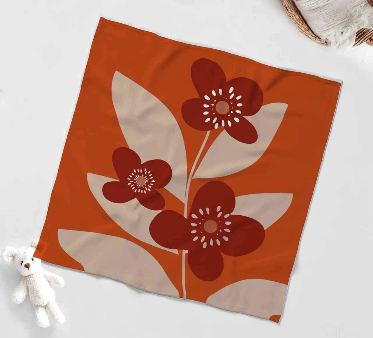 Minimal Flower Branch coperta in pile da MirimoDesign