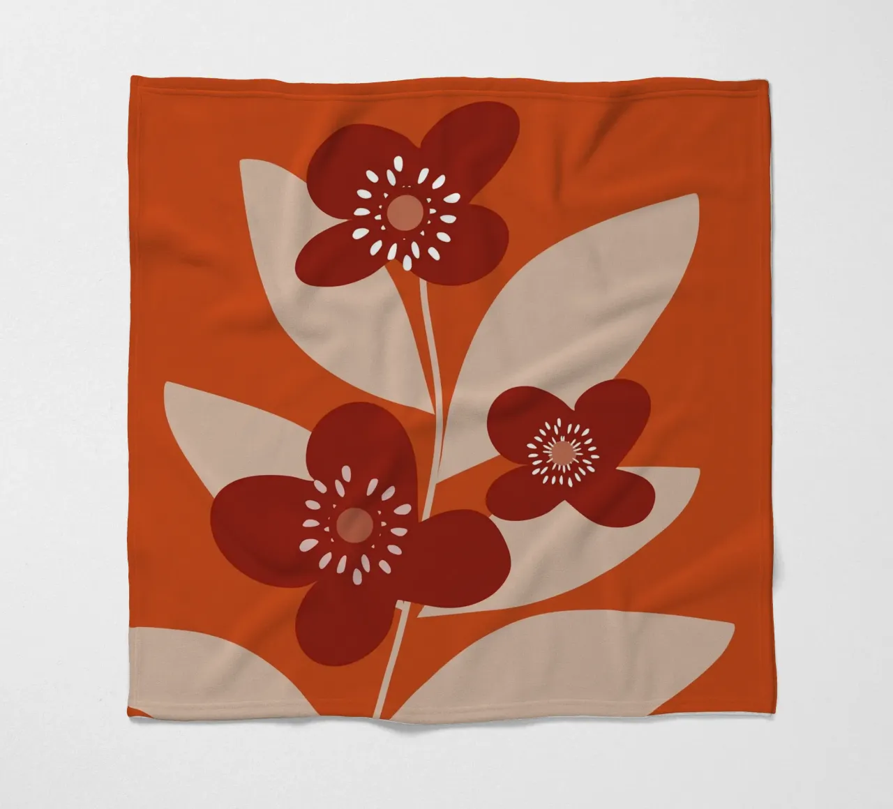 Minimal Flower Branch coperta in pile da MirimoDesign
