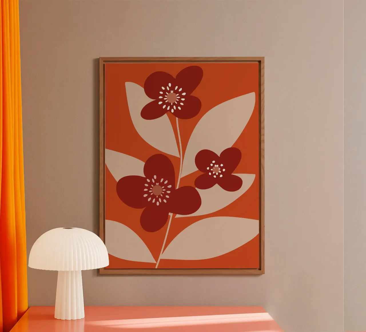 Minimal Flower Branch alluminio dibond da MirimoDesign